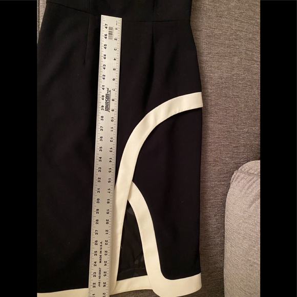 Black Halo Dress Black & White Sheath Dress size 8 - Picture 9 of 13